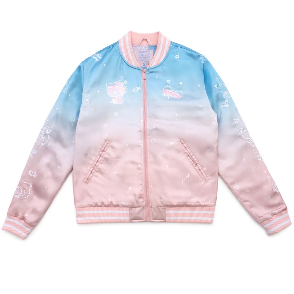 Hello Kitty Japan LA 50th Anniversary Varsity Bomber Souvenir Jacket Size S or M